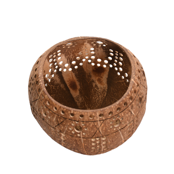 Coconut Shell Candle Holder